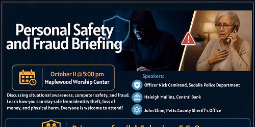 Personal Safety and Fraud Briefing