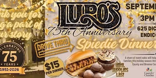 Lupo\u2019s 75th Anniversary Drive Thru Spiedie Dinner