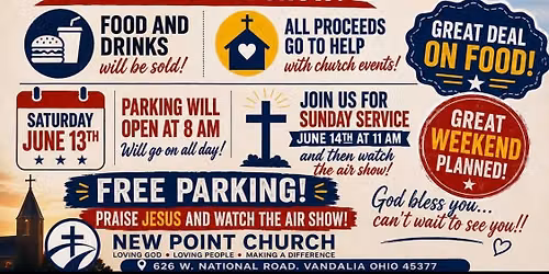 \u2708\ufe0f Air Show + Free Parking + Great Food = The Perfect Weekend at New Point!