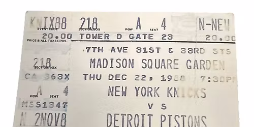 Detroit Pistons at New York Knicks Tickets