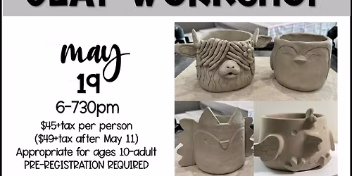 Animal Planters - Clay Workshop