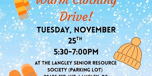 Warm Clothing Drive-Thru Drop off
