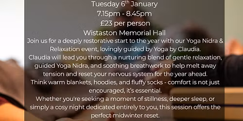 Rest & Renew - a night of yin and nidra