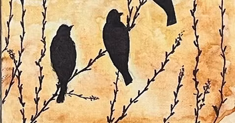 DAY PAINTING "Sunrise Song" Mini AT THE OLATHE ART GALLERY