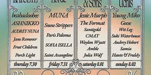 Hinterland Music Festival: Katseye Lorde Mumford and Sons & Kali Uchis - 4 Day Pass