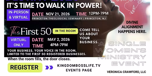 The 2026 Breakthrough to Destiny: It's Time to Walk in Power Experience