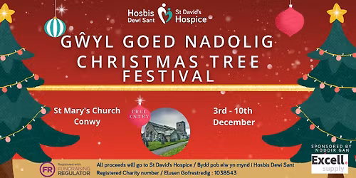 Gwyl Coed Nadolig CONWY Christmas Tree Festival