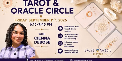 Tarot & Oracle Circle - with CIENNA DEBOSE