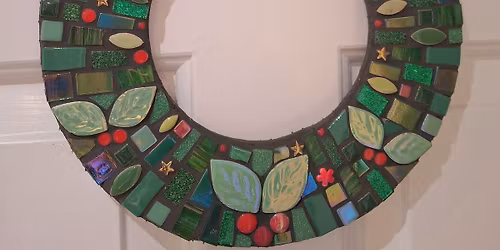 Mosaic wreath Christmas workshop 