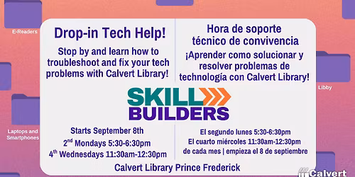 Tech Help Drop-in Hour (PF) - Skillbuilders presents