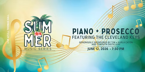 Piano and Prosecco Featuring the Cleveland Keys