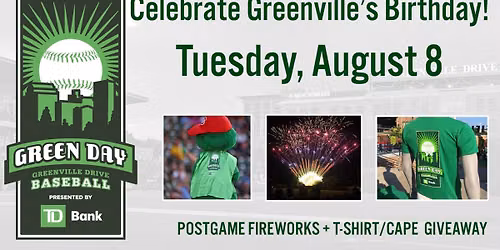 Greensboro Grasshoppers at Greenville Drive