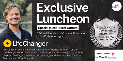 Exclusive Luncheon with special guest Scott Watters.