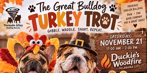 \ud83e\udd83\ud83d\udc3e The Great Bulldog Turkey Trot! \ud83d\udc3e\ud83e\udd83