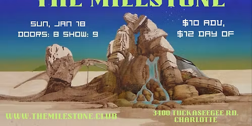 ONCE BELOW JOY w\/ GENERAL PURPOSE & THE GROOVE SKELETONS at The Milestone on Sunday 1\/18\/2026