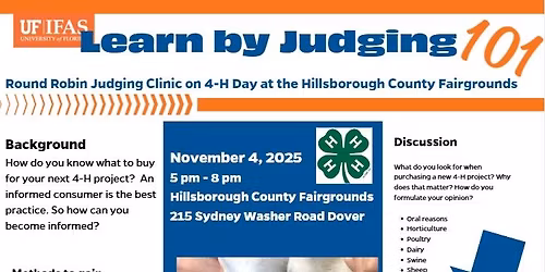 Round Robin Judging Clinic