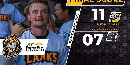 Rochester Honkers at Bismarck Larks at Bismarck Municipal Ballpark