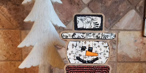 Vintage China Mosaic Snowman Class