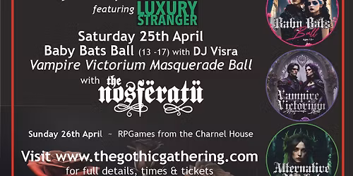 Vampire Victorium Masquerade Ball - with The Nosferatu
