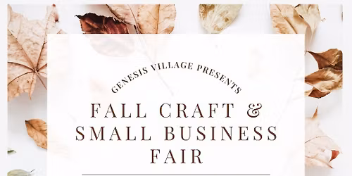 Genesis Village "Fall Craft Fair"