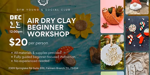 Holiday Air-Dry Clay Workshop