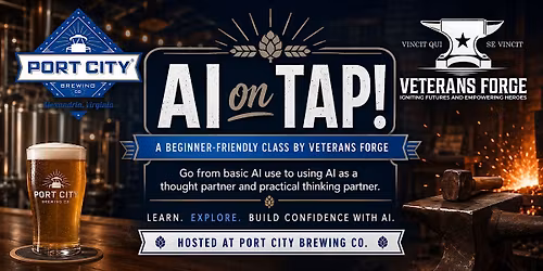 AI on Tap!  A special event held at Port City Brewing Company