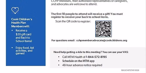 Back to School CCHP Member event