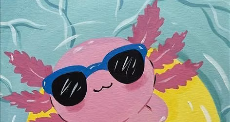 All Ages ($35) Buoyant Axolotl (Choose Color)