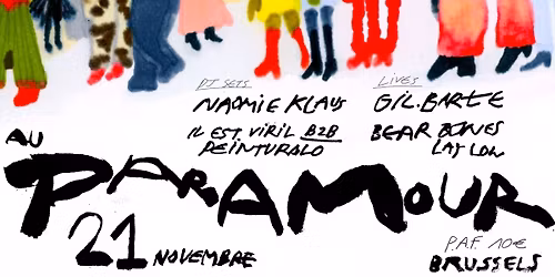 T.M.R a Paramour : Bear Bones Lay Low x Gil.Barte x Naomie Klaus x Il Est Virl x Peinturalo