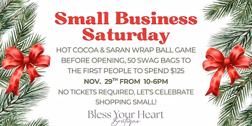 Small Business Saturday with Bless Your Heart Boutique!\ud83e\udef6 (Apex)