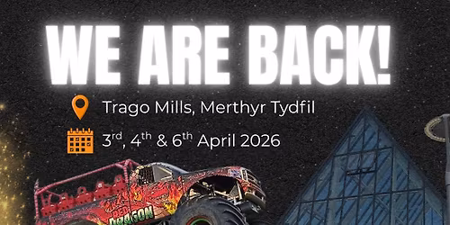Monster Truck Rides Crushing cars , Trago Mills Merthyr