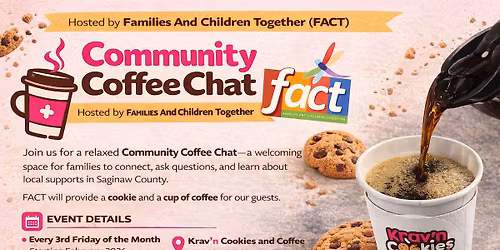 FACT presents Community Coffee Chat at Krav\u2019n Cookies and Coffee
