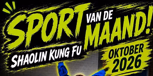 Sport van de Maand 2026 \u2013 Shaolin Kung Fu voor kinderen (4 t\/m 12 jaar)