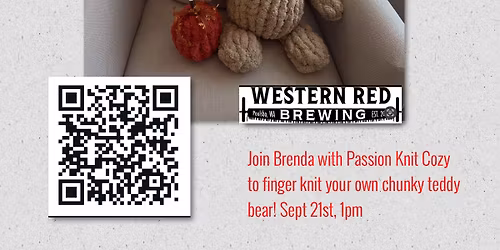 Chunky Yarn Finger Knitted Teddy Bear Workshop