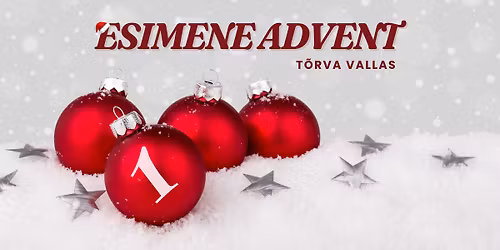 Esimese advendi tähistamine Tõrva vallas