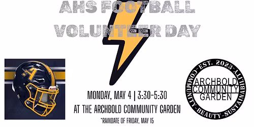 Volunteer Day with AHS Football