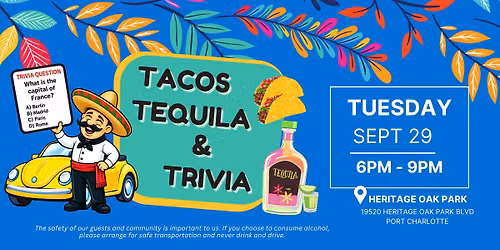 Annual Tacos Tequila & Trivia
