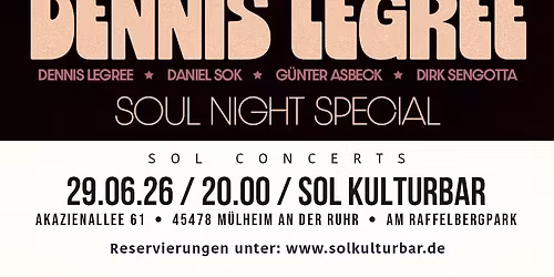 Back2Groove feat. DENNIS LEGREE - SOUL NIGHT SPECIAL