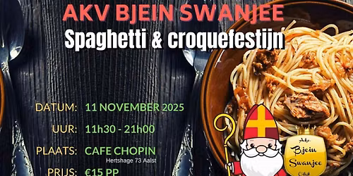 AKV Bjein Swanjee spaghetti & croquefestijn