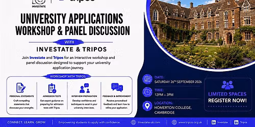Investate X Tripos Cambridge Event