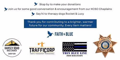 Faith and Blue Community Donation Drive