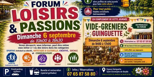 Journ\u00e9e FORUM "LOISIRS & PASSIONS"