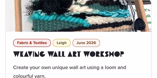 Weaving Wall Art Workshop