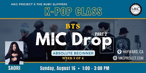 BTS "MIC Drop" part 2 | Absolute Beginner K-pop Dance Class - Aug 16