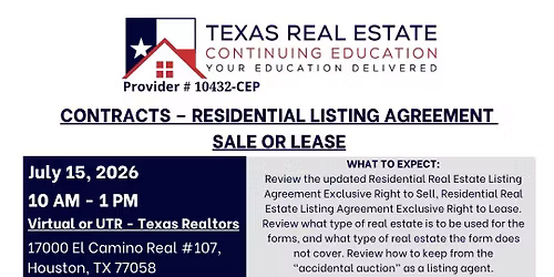 Hybrid \u2013 Contracts \u2013 Residential Listing Agreement Sale or Lease \u2013 July 15th
