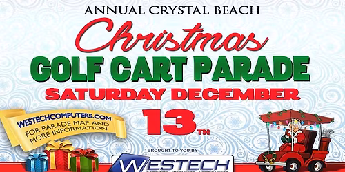 Crystal Beach Christmas Golf Cart Parade