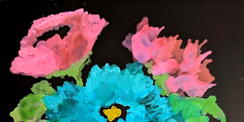 Workshop | Alcohol Ink Florals on Black Cardstock