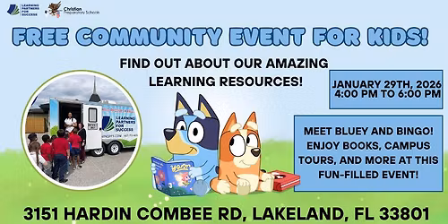 Free Community Day Event for Kids! Meet Bluey and Bingo LIVE\u2728