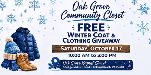 2026 - Winter Coat & Winter Clothing FREE Giveaway Event