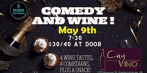 Comedy And Wine At City Vino